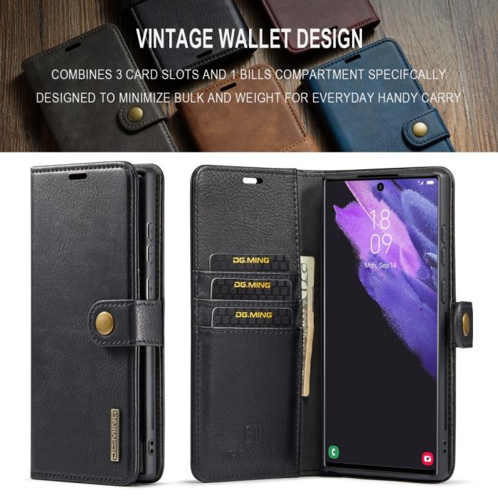 Bild 6, DG.MING DG.MING Galaxy S24 Ultra 2in1 Magnet Fodral / Skal Svart