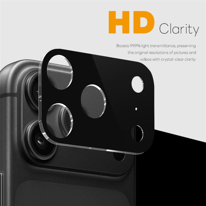Bild 2, NORTHJO NORTHJO iPhone 18 Pro Max 2-PACK Linsskydd Svart