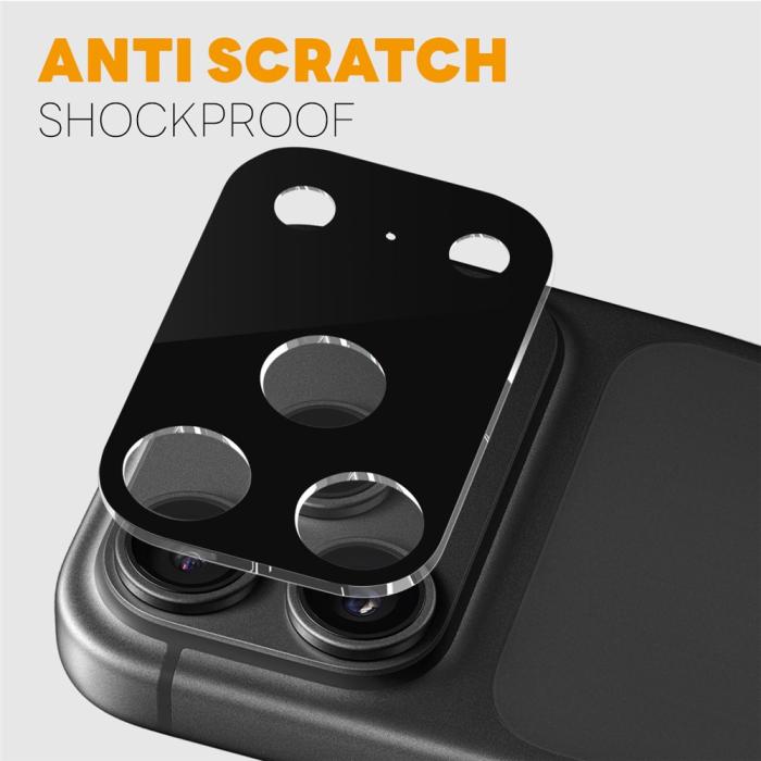 Bild 3, NORTHJO NORTHJO iPhone 18 Pro Max 2-PACK Linsskydd Svart