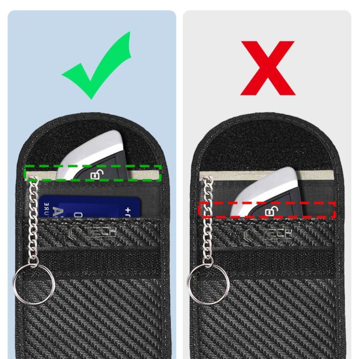 Bild 2, Tech-Protect Tech-Protect RFID Signalblockerande Fodral Kolfiber Textur
