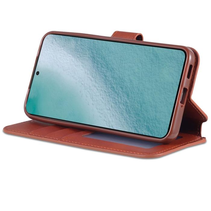 Bild 4, AZNS AZNS Samsung Galaxy S22 Plus Fodral Läder Brun