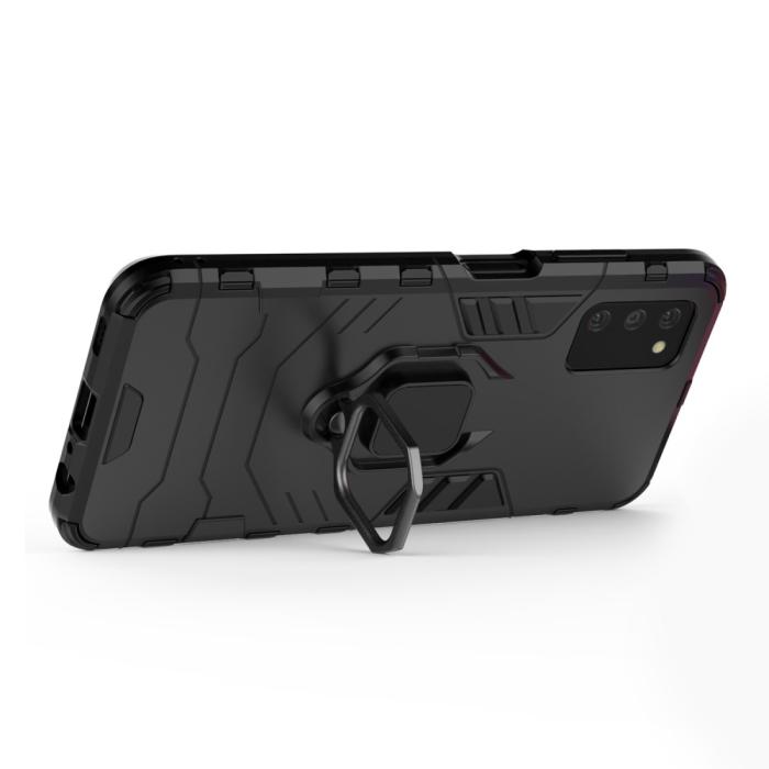Bild 3,  Samsung Galaxy A03s Skal Hybrid Ring Svart