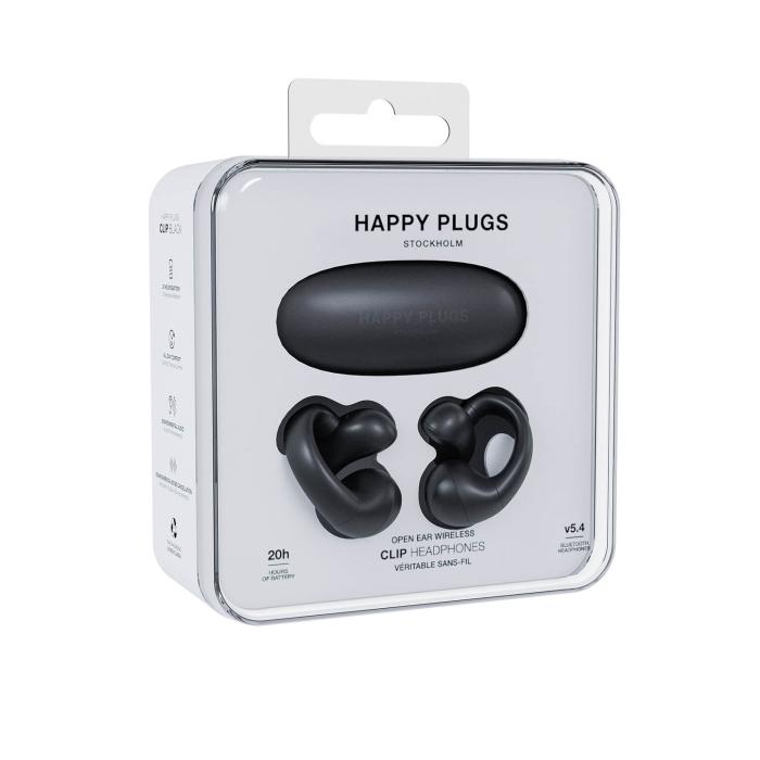 Bild 6, Happy Plugs Happy Plugs In-Ear Hörlurar Clip OWS True-Wireless Svart