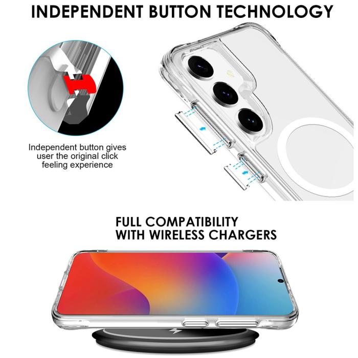Bild 3,  Samsung Galaxy S25 Skal MagSafe Transparent