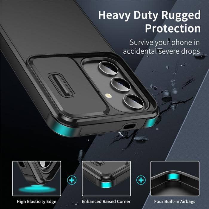 Bild 2,  Samsung Galaxy A57 5G Skal Hybrid Armor CamCover Blå