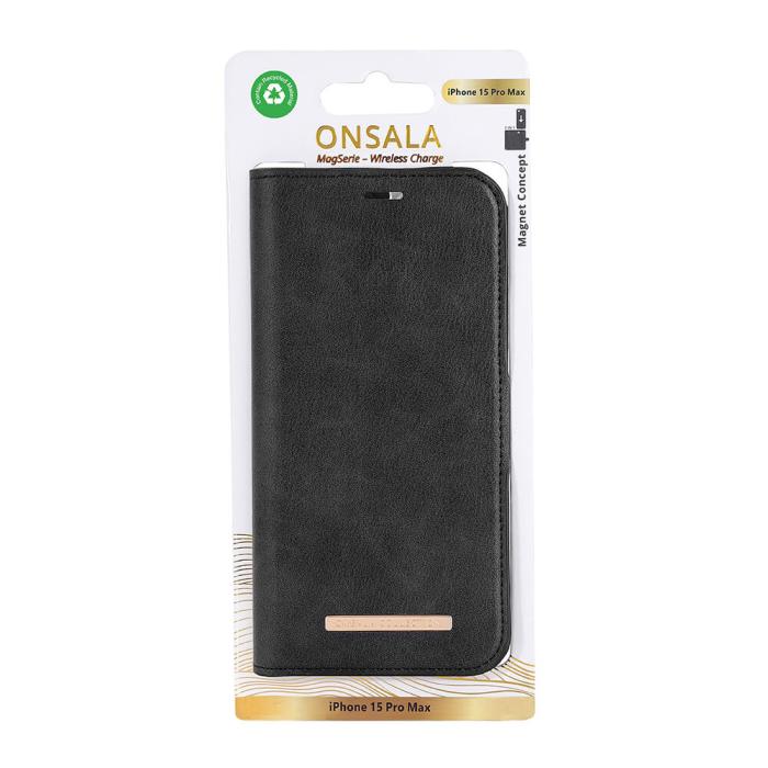 Bild 2, Onsala ONSALA iPhone 15 Pro Max Fodral ECO 2in1 MagSafe Svart