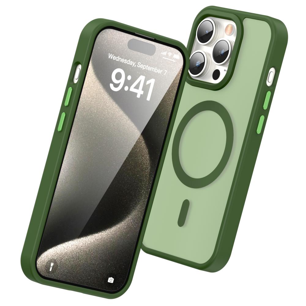 ColorPop ColorPop iPhone 15 Pro Max Skal CH MagSafe Matt Grön