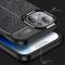  iPhone 15 Plus Skal Litchi Textur Svart