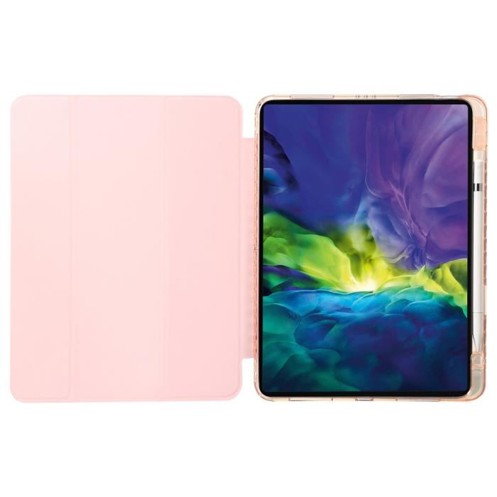 Bild 2,  iPad Pro 13 2025/2024 Tri-Fold Fodral Med Penhållare Ljus Rosa