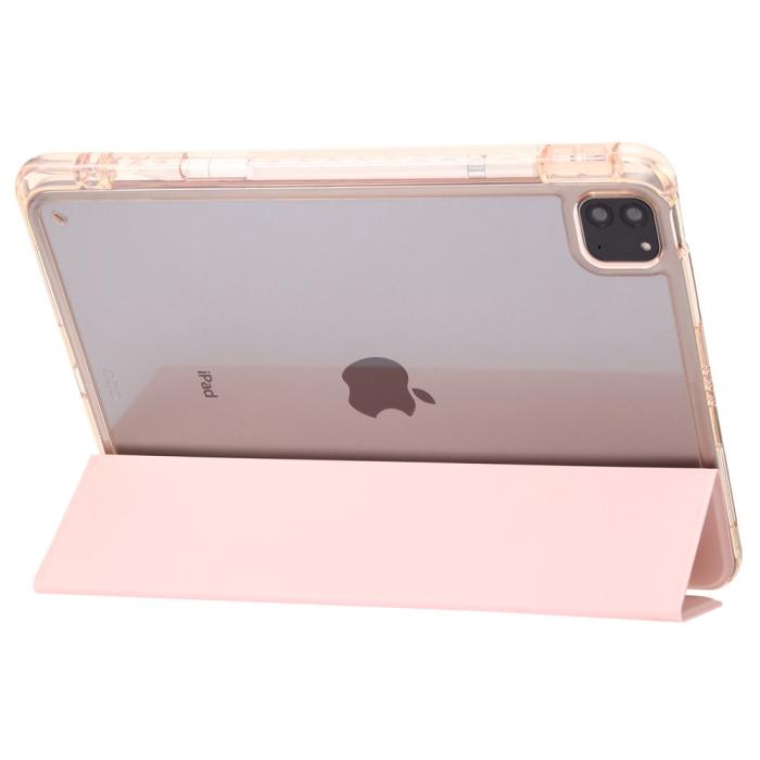 Bild 4,  iPad Pro 13 2025/2024 Tri-Fold Fodral Med Penhållare Ljus Rosa