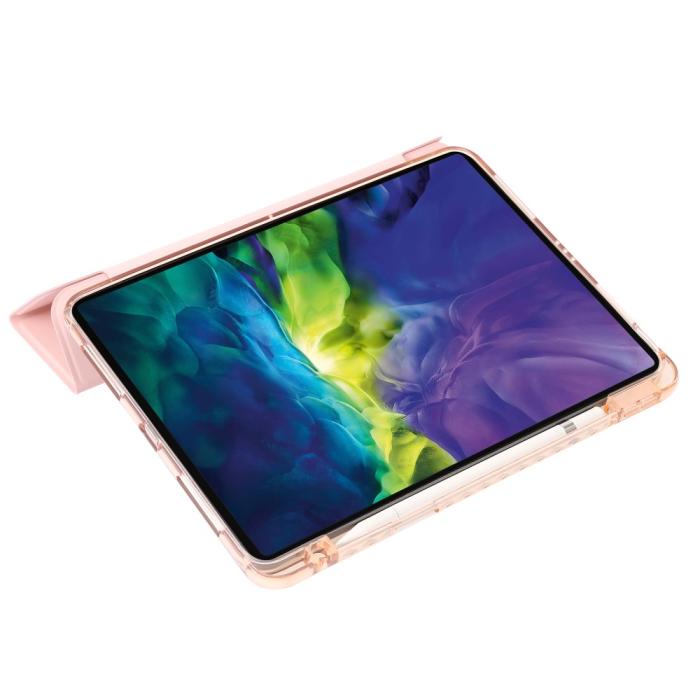 Bild 5,  iPad Pro 13 2025/2024 Tri-Fold Fodral Med Penhållare Ljus Rosa