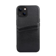 Buffalo Buffalo iPhone 14 / 13 Skal L&auml;der Med 2 Kortfack Svart