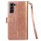  Samsung Galaxy S22 Plus Fodral Multifunktionell Läder Roséguld