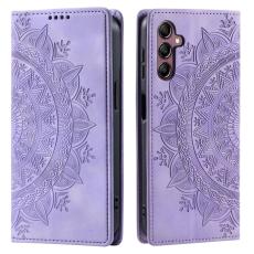  Samsung Galaxy A25 5G Fodral Flip Mandala L&auml;der Lila