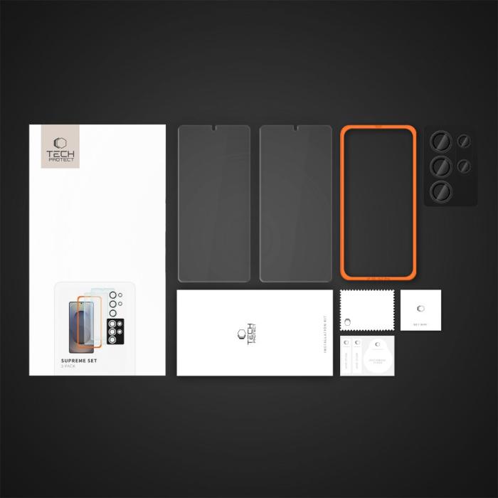 Bild 6, Tech-Protect Tech-Protect Galaxy S25 Ultra 3-PACK Skärmskydd/Linsskydd