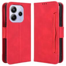  Xiaomi Redmi Note 14 4G Fodral Med Avtagbart Kortfack R&ouml;d