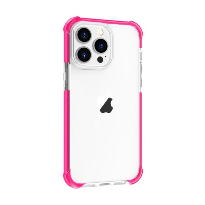 Bild 2,  iPhone 15 Pro Skal Shockproof Akryl/TPU Rosa