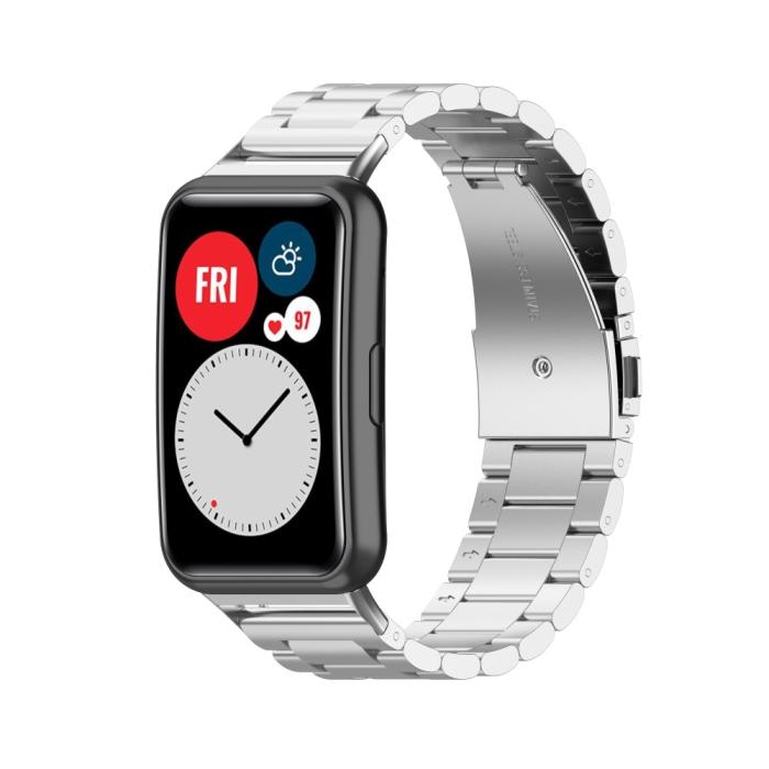 Bild 2,  Lyxigt Metallarmband För Huawei Watch Fit - Silver