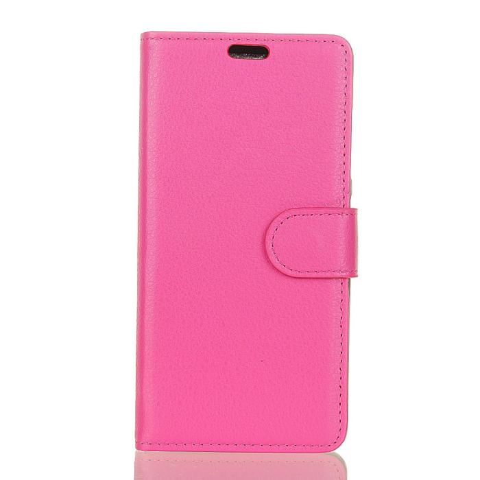 Bild 2,  Huawei Honor View 20 - Litchi Plånboksfodral - Rosa