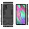  Samsung Galaxy A41 - Hybrid Kickstand Skal - Svart