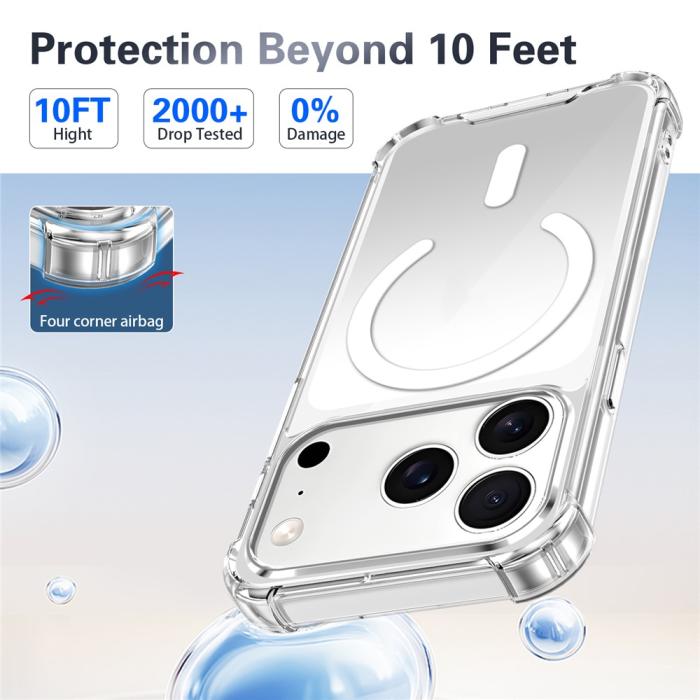 Bild 3,  iPhone 18 Pro / 17 Pro Skal MagSafe Shookproof Transparent