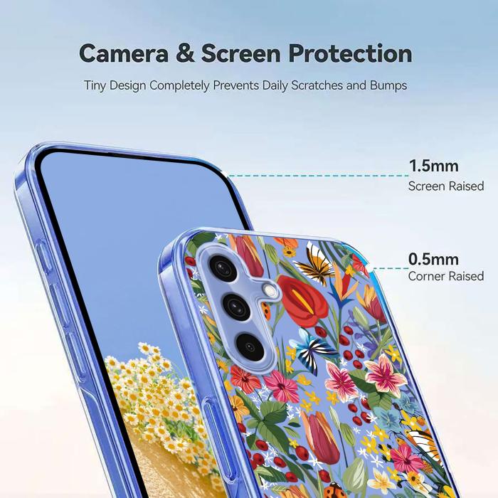 Bild 3,  Samsung Galaxy A27 5G Skal TPU Blommor