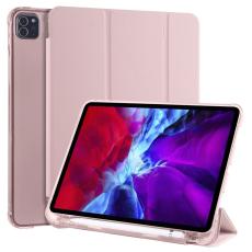  iPad Pro 12.9 Fodral Tri-Fold Pennh&aring;llare Ros&eacute;guld