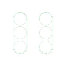  Samsung Galaxy A54 5G 2-PACK Linsskydd H&auml;rdat Glas