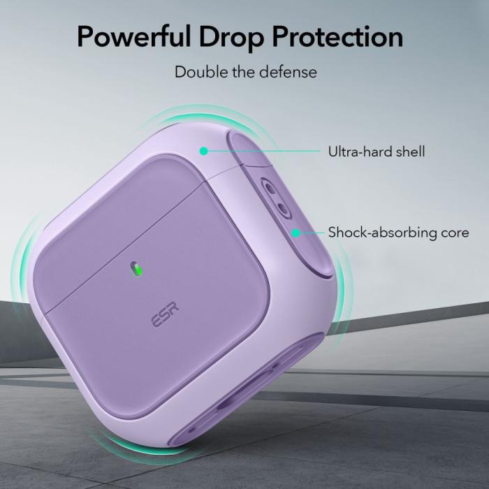 Bild 4, ESR ESR AirPods 4 Skal MagSafe Orbit HaloLock Lila
