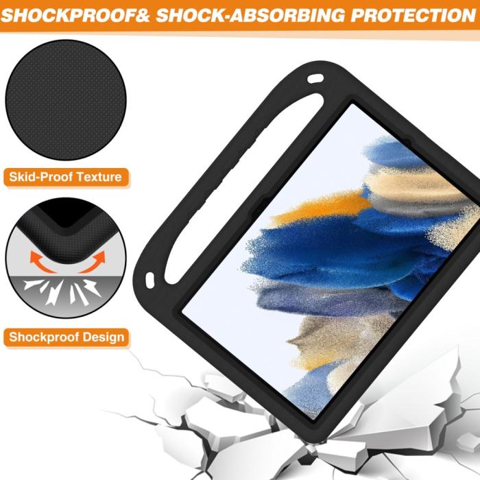 Bild 5,  Samsung Galaxy Tab A11 Plus / Tab A9 Plus Skal EVA Kickstand Svart