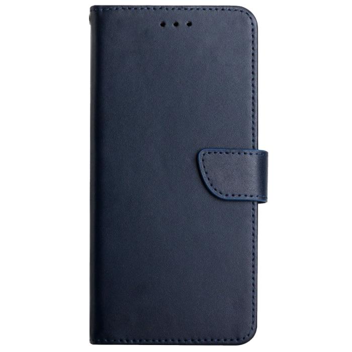 Bild 2,  Motorola Moto G31 / G41 Fodral Nappa Textur Äkta Läder Blå