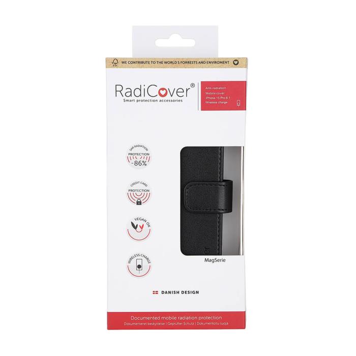 Bild 2, Radicover Radicover iPhone 15 Pro Fodral Strålningsskydd Svart
