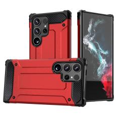  Galaxy S24 Ultra Skal Shockproof Hybrid Armor R&ouml;d