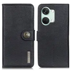 KHAZNEH KHAZNEH OnePlus Nord 3 5G Fodral L&auml;der Svart
