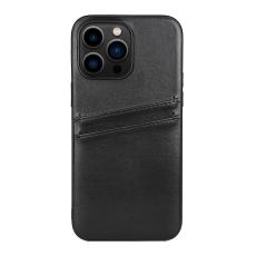 Buffalo Buffalo iPhone 14 Pro Max Skal L&auml;der Med 2 Kortfack Svart