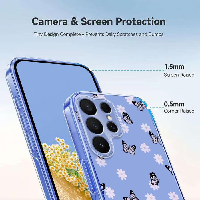 Bild 4,  Samsung Galaxy S26 Ultra Skal Med Tryck Fjärilar / Blommor
