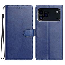  iPhone 17 Pro Max Fodral L&auml;der Bl&aring;
