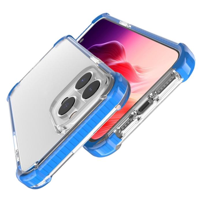 Bild 4,  iPhone 15 Pro Skal Shockproof Akryl/TPU Blå