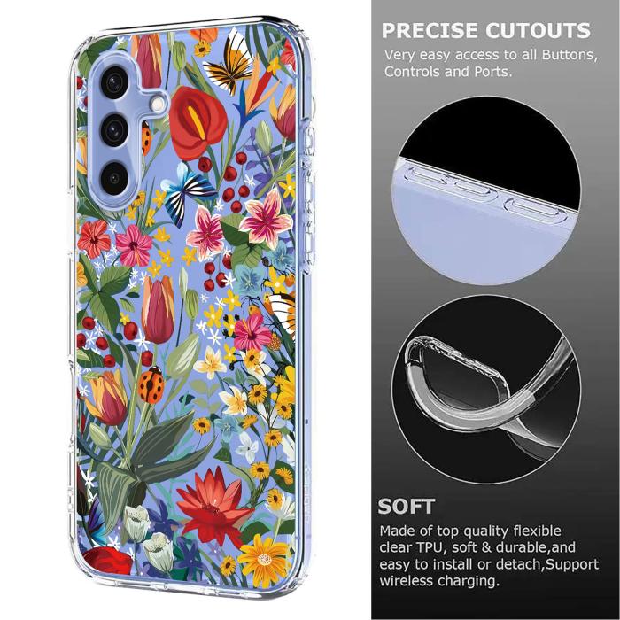 Bild 5,  Samsung Galaxy A27 5G Skal TPU Blommor