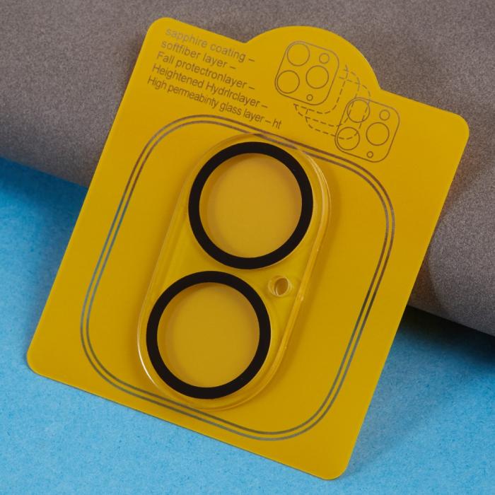 Bild 5,  iPhone 16 Plus/16 Linsskydd Härdat Glas Black Rings