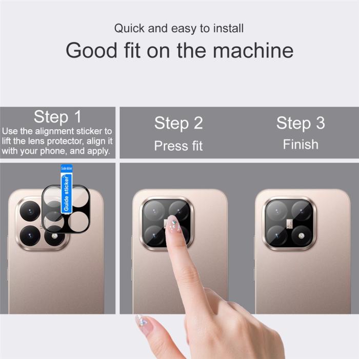 Bild 4, IMAK IMAK Xiaomi 15T Linsskydd Härdat Glas Svart