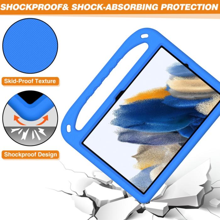Bild 5,  Samsung Galaxy Tab A9 Plus Skal EVA Kickstand Blå