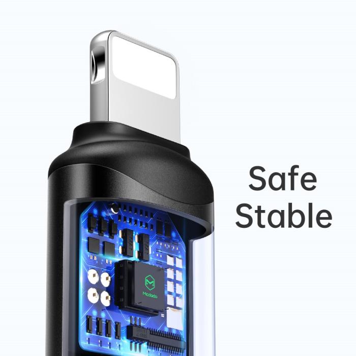 Bild 6, MCDODO Mcdodo USB-C Hona - Lightning Hane Adapter Svart