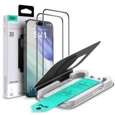 ESR ESR iPhone 17 / 16 Pro 2-PACK Sk&auml;rmskydd UltraFit H&auml;rdat Glas Transparent