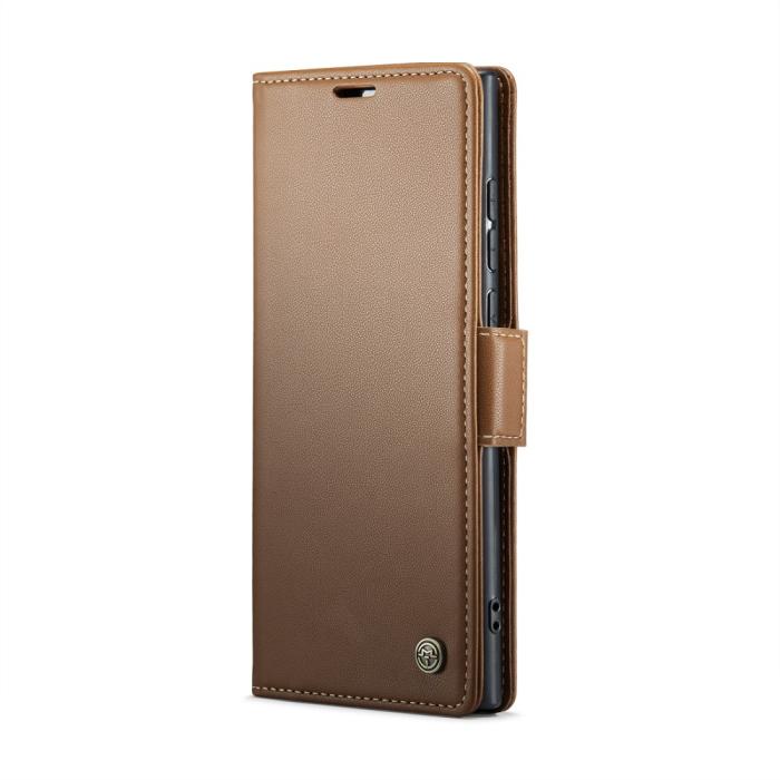 Bild 2, CASEME CASEME Galaxy S25 Ultra Fodral RFID Slim Läder Brun