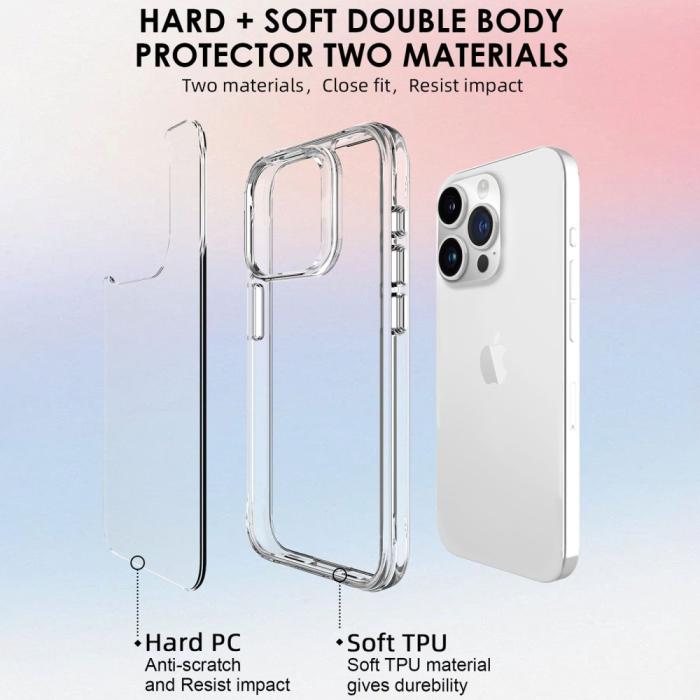 Bild 4,  iPhone 16 Pro Skal TPU Transparent