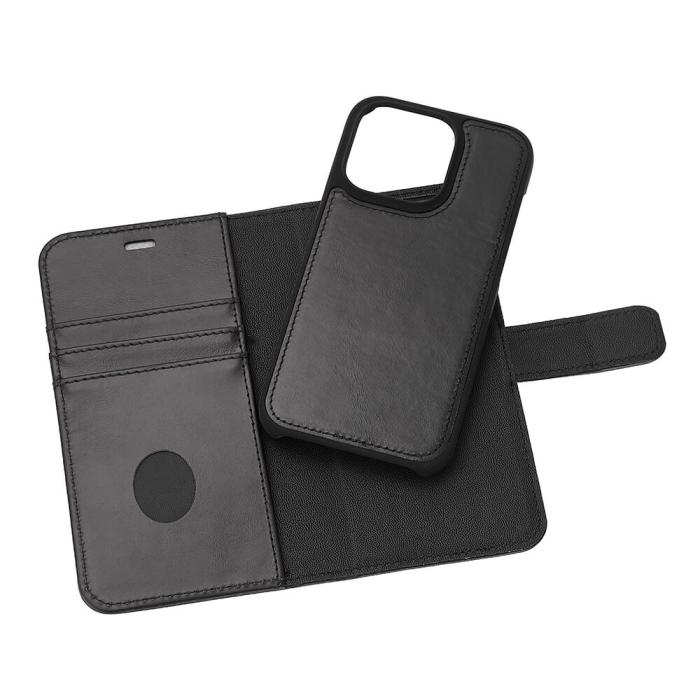 Bild 6, Radicover Radicover iPhone 14 Pro Mobilfodral 2in1 Äkta Läder Svart