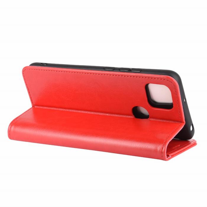 Bild 6,  Xiaomi Redmi 9C Fodral Crazy Horse Röd