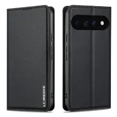 LC.IMEEKE LC.IMEEKE Google Pixel 11/11 Pro Fodral Flip L&auml;der Svart