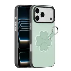 DUX DUCIS DUX DUCIS iPhone 18 Pro/17 Pro Skal PU-L&auml;der Kl&ouml;ver Gr&ouml;n